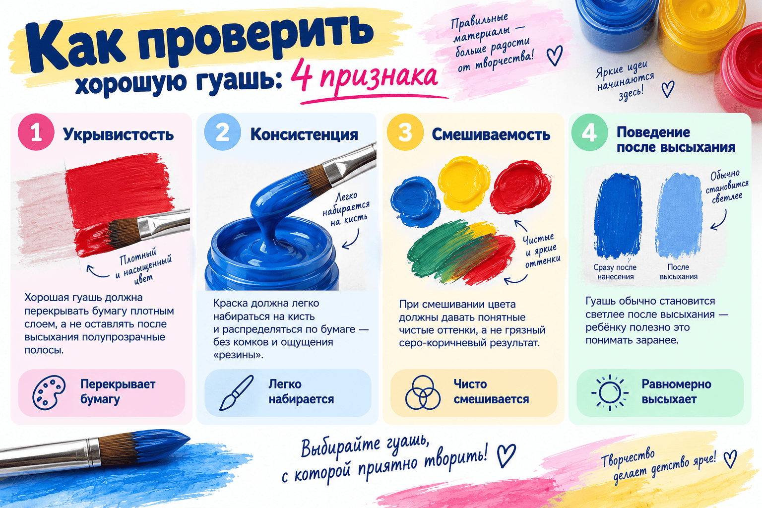 какую гуашь выбрать