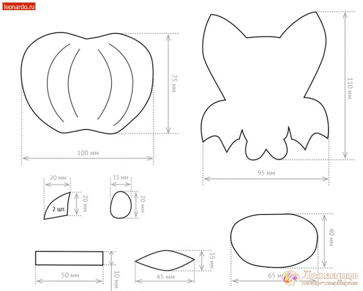 Подушка тыква своими руками выкройка Как сделать поделку из фетра Гирлянда Детская своими руками: фото мастер-класса 
