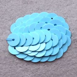 Пришивание пайеток швом «зигзаг» по кривой