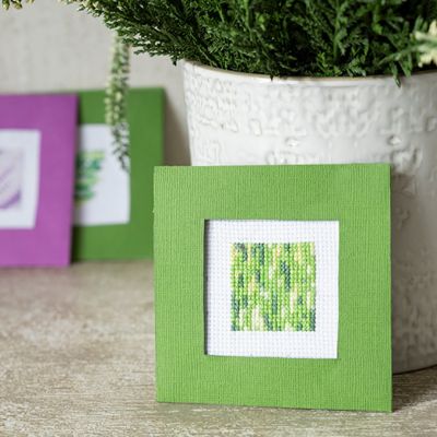 Способы вышивки меланжевой нитью. Четвертый и пятый способы.